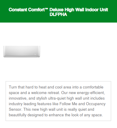 High Wall Indoor Unit