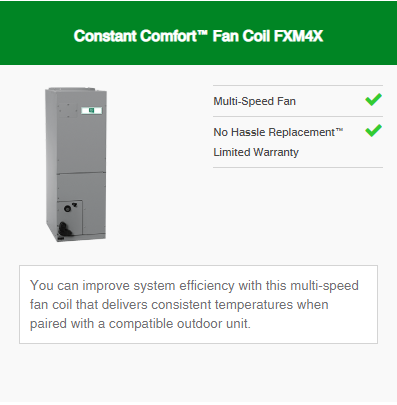 Constant Comfort Fan Coil