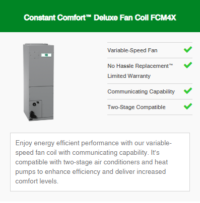 Constant Comfort Deluxe Fan Coil