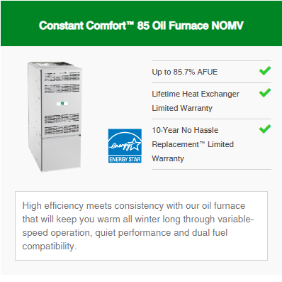 85 Oil Furnace NOMV