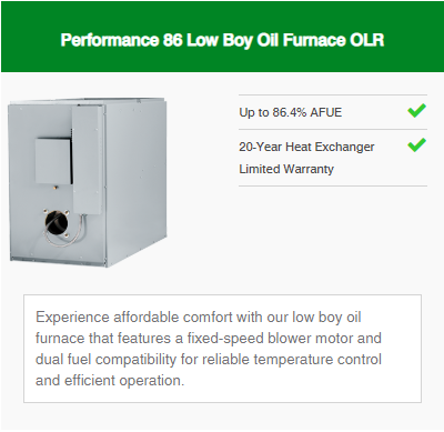 Low Boy Oil Furnace OLR