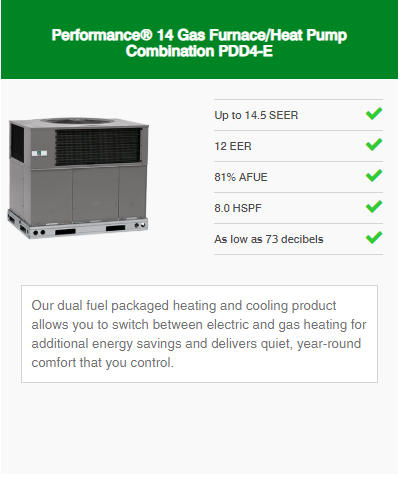 Gas Furnace/Heat Pump